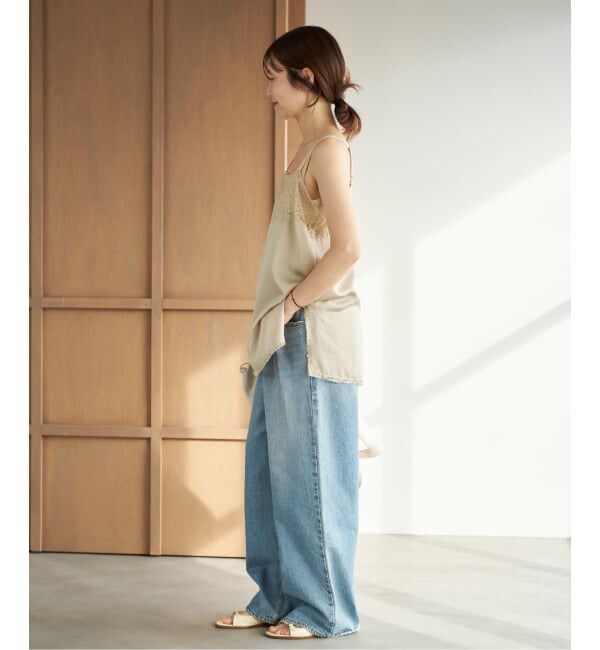 Plage「《追加》Linen mix lace キャミソール 2」|キャミソール|