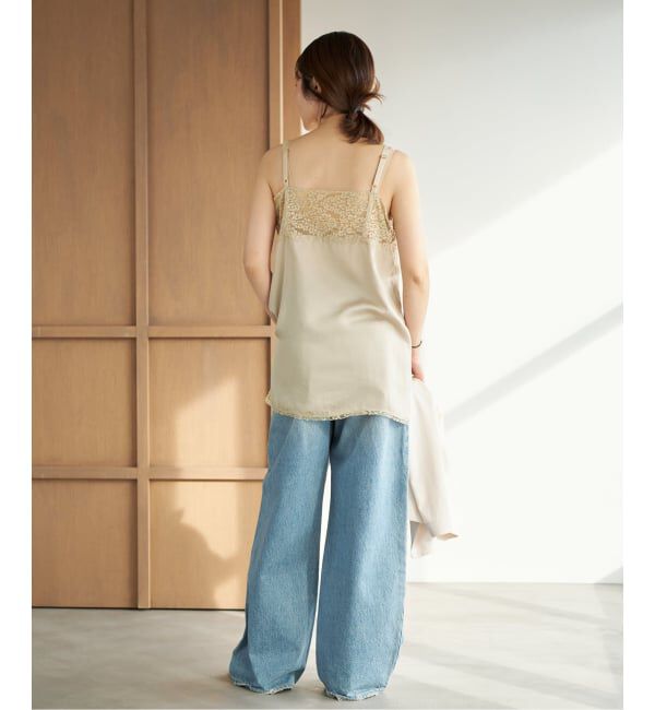 Plage「《追加》Linen mix lace キャミソール 2」|キャミソール|