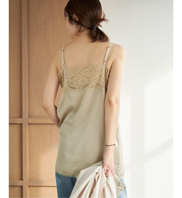 Plage「《追加》Linen mix lace キャミソール 2」|キャミソール|