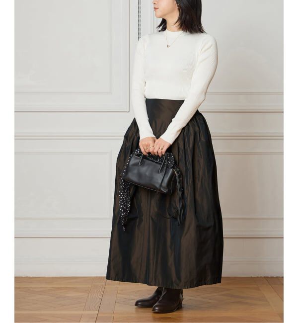 IENA LA BOUCLE「IENA LA BOUCLE コットンシルクRIBプルオーバー」|ニット・セーター|