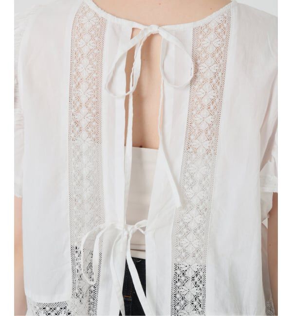 SLOBE IENA「crinkle crinkle crinkle SLOBE別注 front tapestry 2way blouse」|シャツ・ブラウス|
