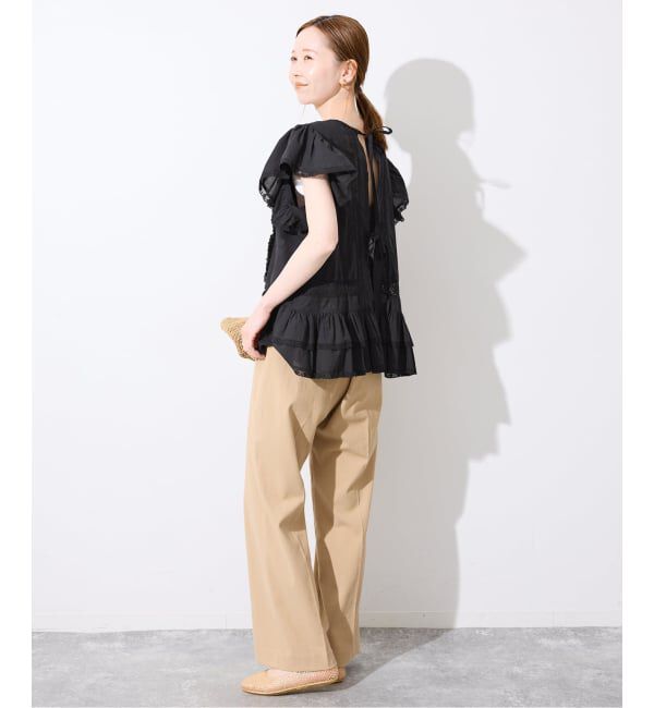 SLOBE IENA「crinkle crinkle crinkle SLOBE別注 front tapestry 2way blouse」|シャツ・ブラウス|