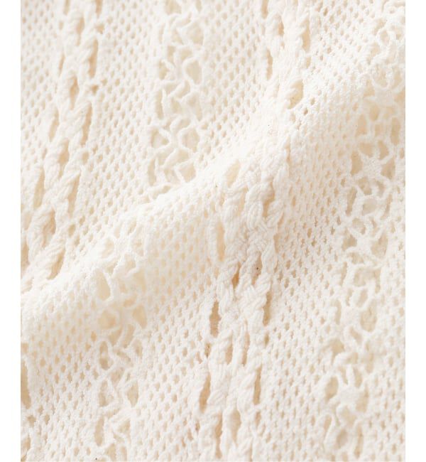 IENA LA BOUCLE「EUCHRONIA ユークロニア ストレッチ レース short sleeve tee 261802」|Tシャツ・カットソー|