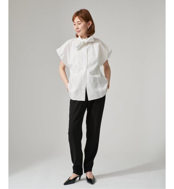 VERMEIL par iena「Taffeta Ribbon ブラウス」|シャツ・ブラウス|