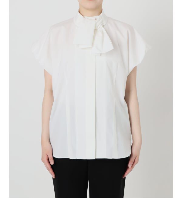 VERMEIL par iena「Taffeta Ribbon ブラウス」|シャツ・ブラウス|