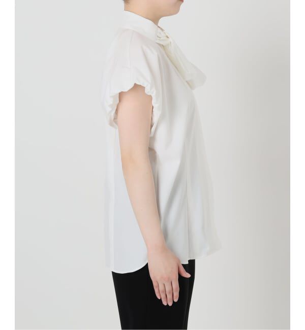 VERMEIL par iena「Taffeta Ribbon ブラウス」|シャツ・ブラウス|