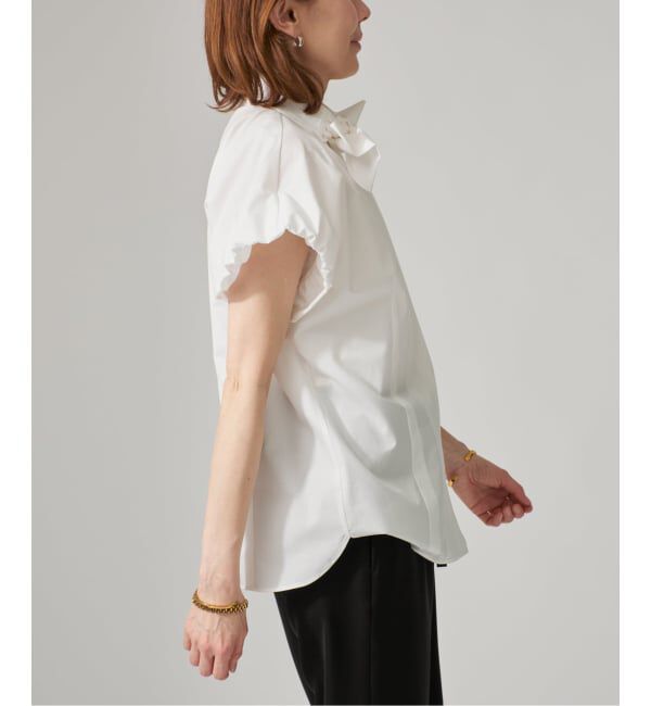 VERMEIL par iena「Taffeta Ribbon ブラウス」|シャツ・ブラウス|