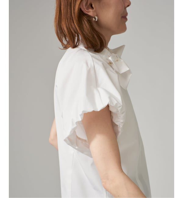 VERMEIL par iena「Taffeta Ribbon ブラウス」|シャツ・ブラウス|