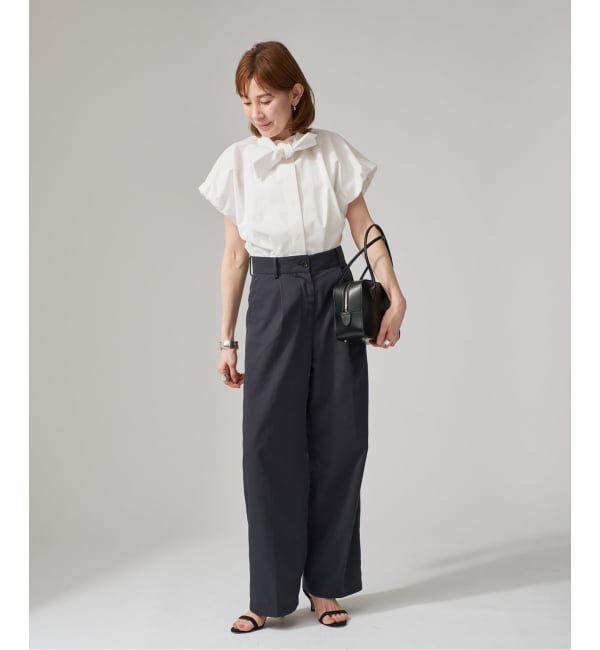 VERMEIL par iena「Taffeta Ribbon ブラウス」|シャツ・ブラウス|