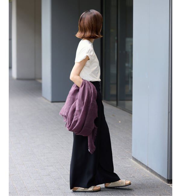 IENA「ツイストスリーブTシャツ」|Tシャツ・カットソー|