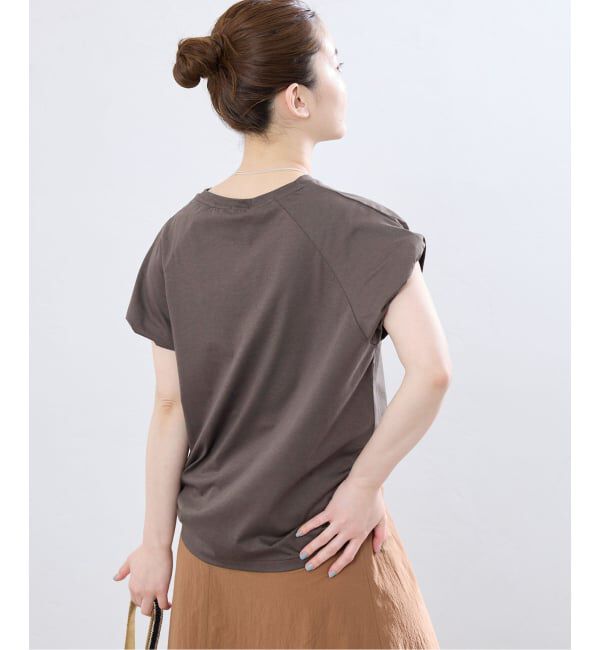 IENA「ツイストスリーブTシャツ」|Tシャツ・カットソー|