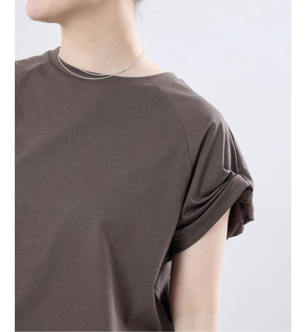 IENA「ツイストスリーブTシャツ」|Tシャツ・カットソー|