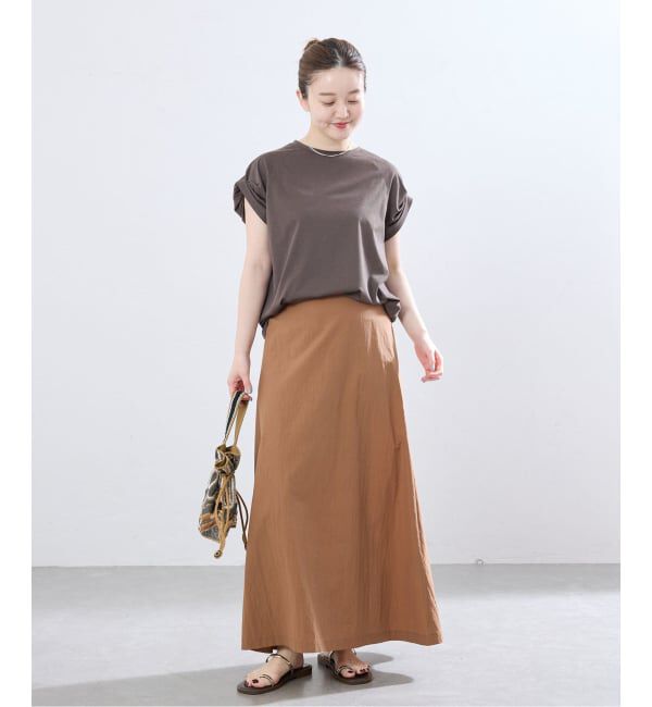 IENA「ツイストスリーブTシャツ」|Tシャツ・カットソー|
