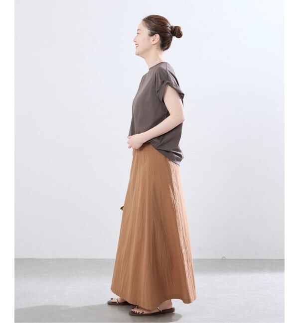 IENA「ツイストスリーブTシャツ」|Tシャツ・カットソー|