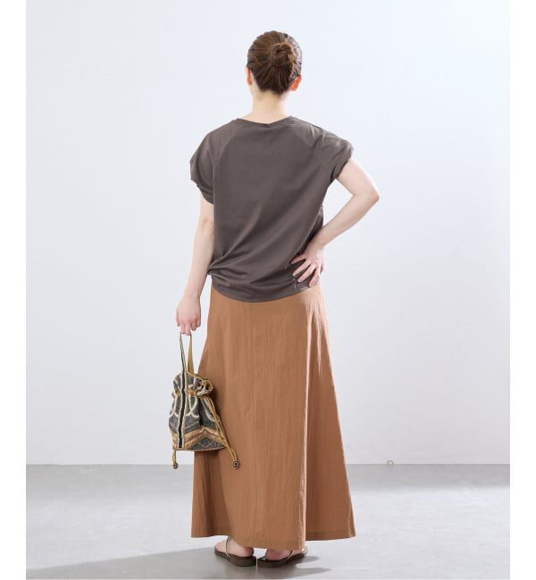 IENA「ツイストスリーブTシャツ」|Tシャツ・カットソー|