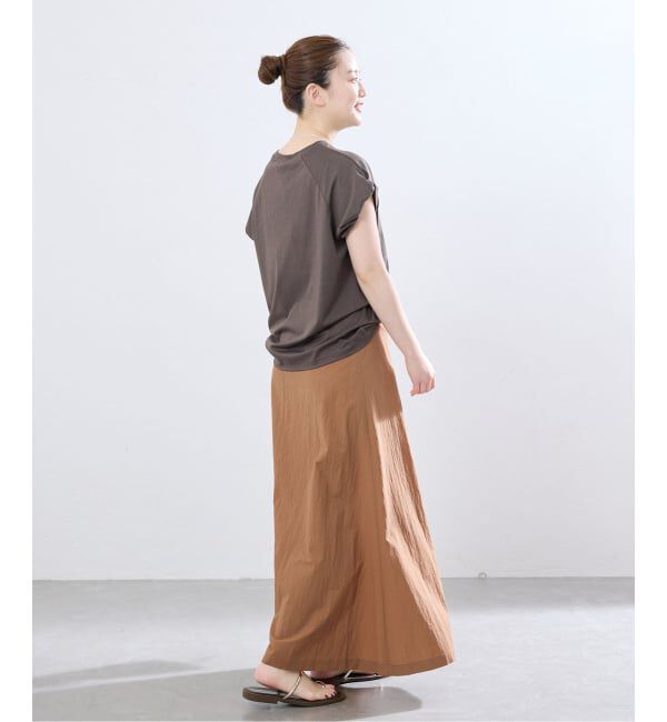 IENA「ツイストスリーブTシャツ」|Tシャツ・カットソー|