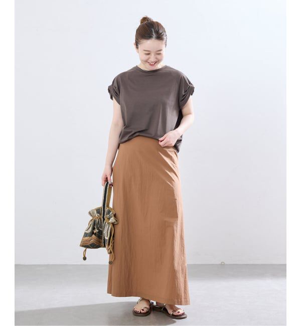 IENA「ツイストスリーブTシャツ」|Tシャツ・カットソー|