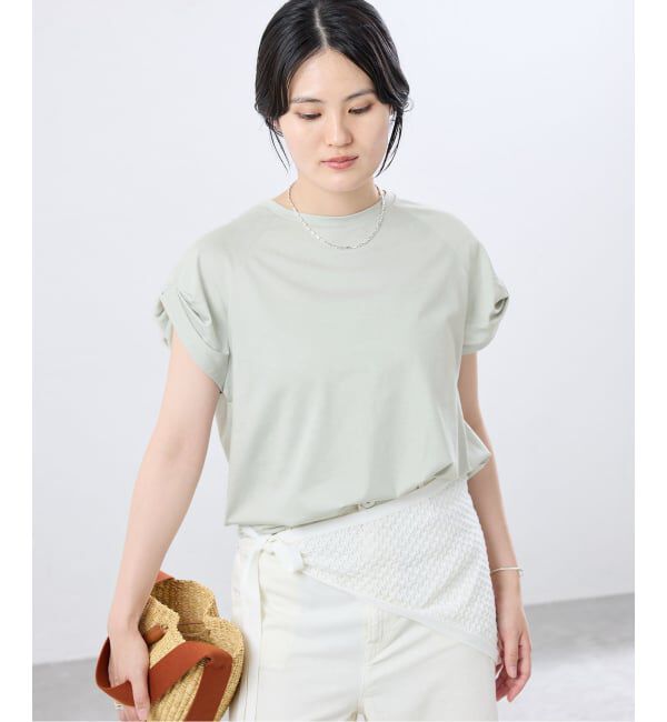 IENA「ツイストスリーブTシャツ」|Tシャツ・カットソー|