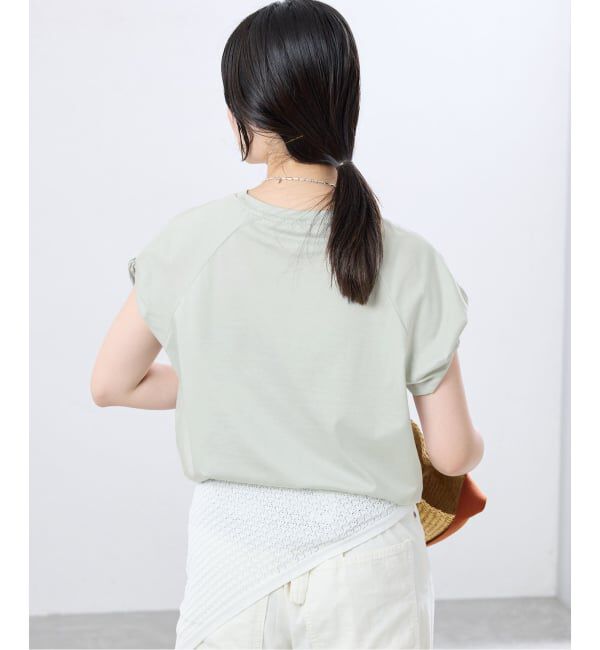 IENA「ツイストスリーブTシャツ」|Tシャツ・カットソー|