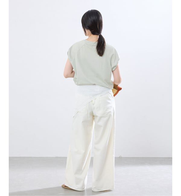 IENA「ツイストスリーブTシャツ」|Tシャツ・カットソー|