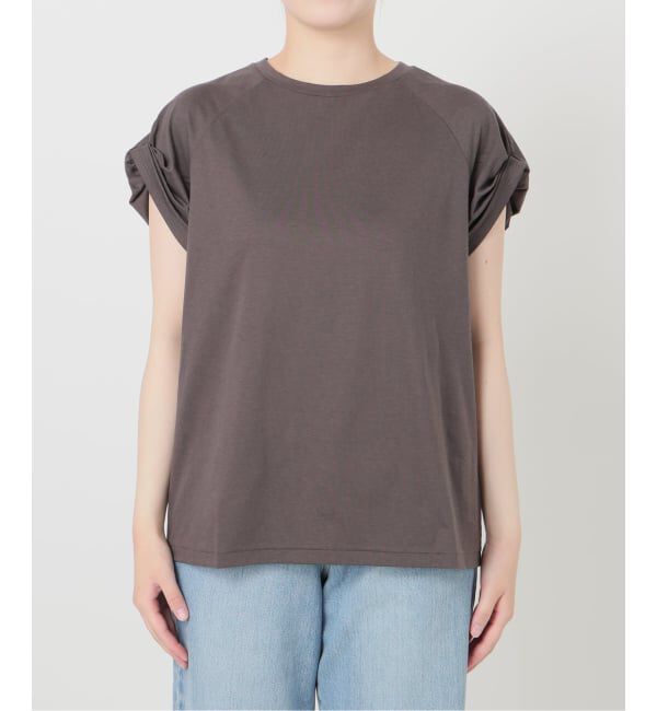 IENA「ツイストスリーブTシャツ」|Tシャツ・カットソー|