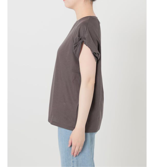 IENA「ツイストスリーブTシャツ」|Tシャツ・カットソー|