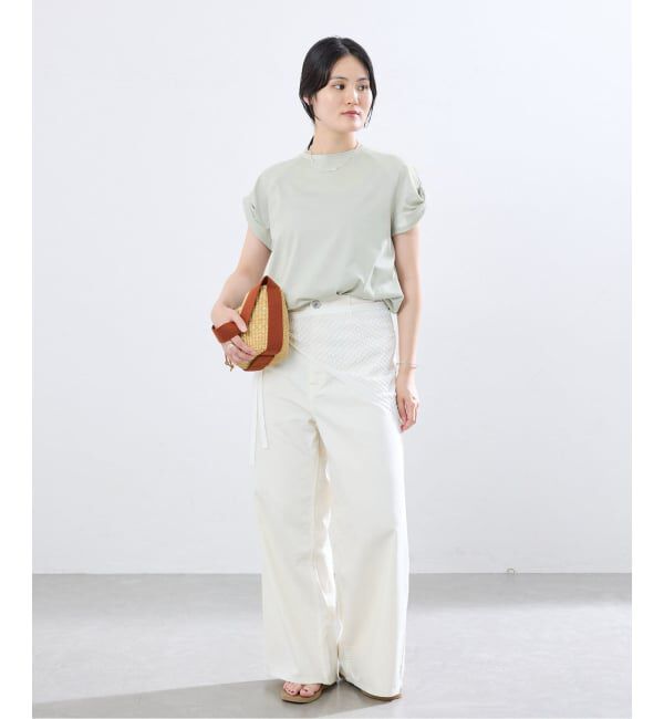 IENA「ツイストスリーブTシャツ」|Tシャツ・カットソー|