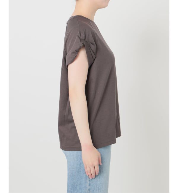 IENA「ツイストスリーブTシャツ」|Tシャツ・カットソー|