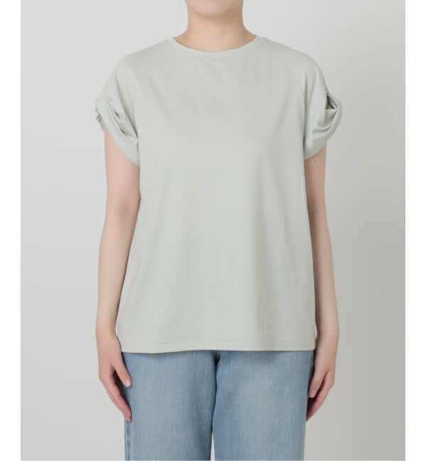 IENA「ツイストスリーブTシャツ」|Tシャツ・カットソー|