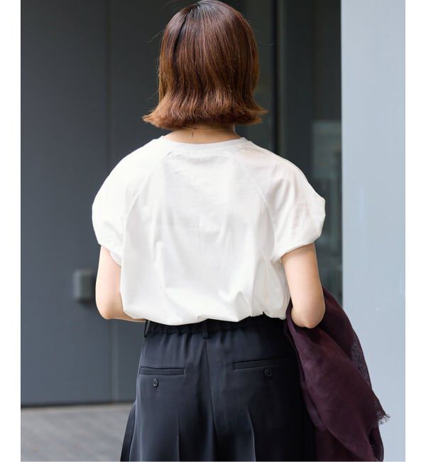 IENA「ツイストスリーブTシャツ」|Tシャツ・カットソー|
