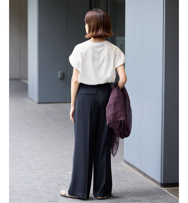 IENA「ツイストスリーブTシャツ」|Tシャツ・カットソー|