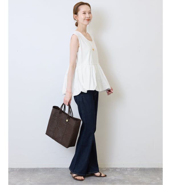 SLOBE IENA「《予約》バルーンコンビカットソー」|Tシャツ・カットソー|