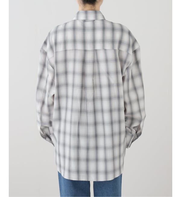 PULP「【Geek Office / ギークオフィス】MILLO WOMEN Shadow Check Oversized Shirt」|シャツ・ブラウス|