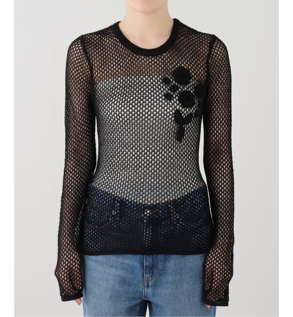 PULP「GANNI / ガニー Mercerized Cotton Mesh Pointelle L」|Tシャツ・カットソー|