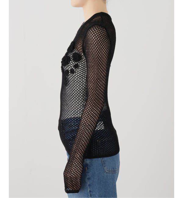 PULP「GANNI / ガニー Mercerized Cotton Mesh Pointelle L」|Tシャツ・カットソー|