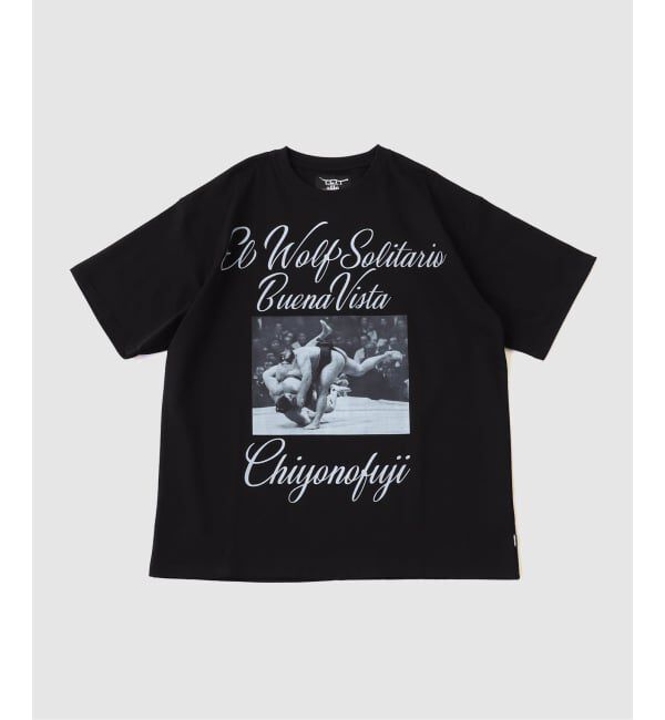 417 EDIFICE「【千代の富士&times;BUENA VISTA】El wolf solitario tee tres」|Tシャツ・カットソー|ブラック