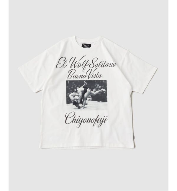 417 EDIFICE「【千代の富士&times;BUENA VISTA】El wolf solitario tee tres」|Tシャツ・カットソー|ホワイト
