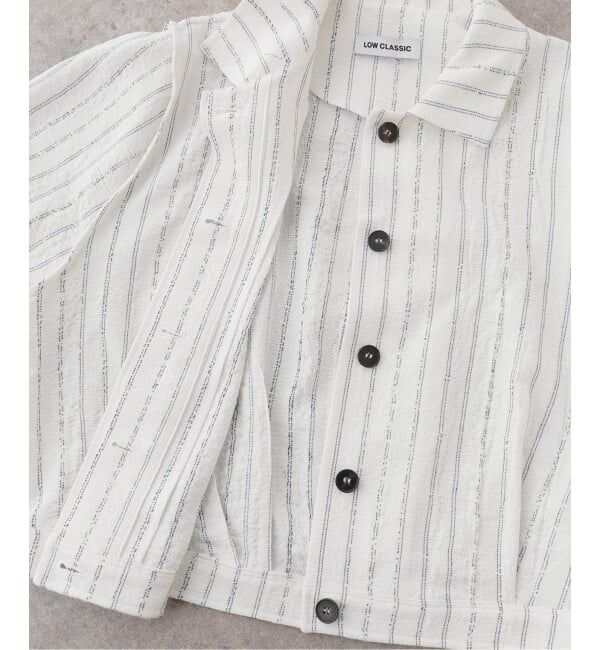JOURNAL STANDARD「【LOW CLASSIC/ロウ クラシック】 STRIPE PINCHED SHIRT JACKET」|その他|