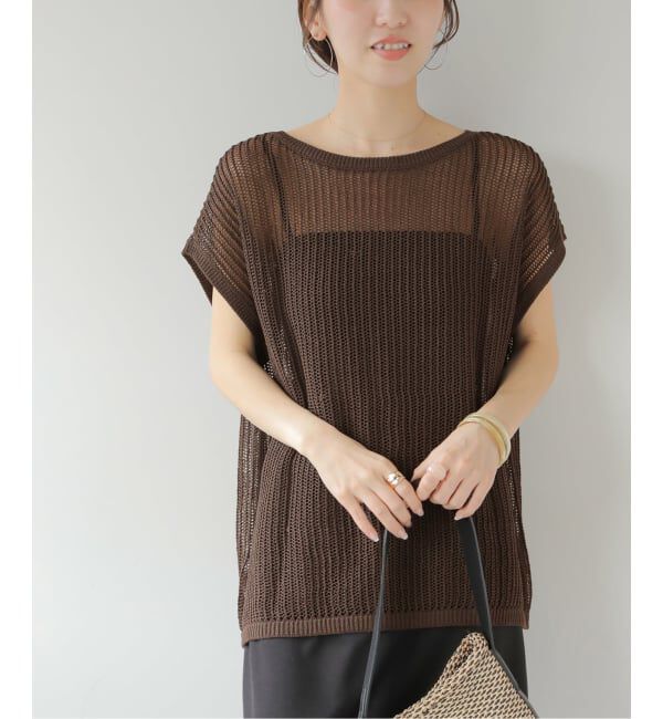 JOURNAL STANDARD relume「2WAYメッシュニットフレンチスリーブ」|ニット・セーター|
