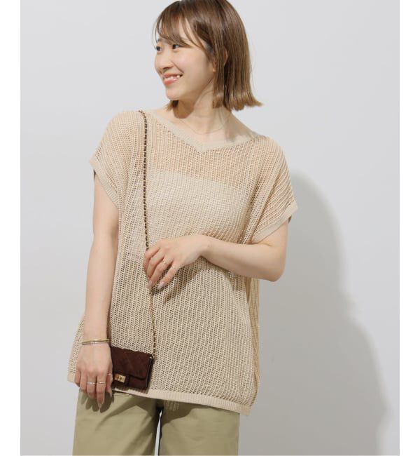 JOURNAL STANDARD relume「2WAYメッシュニットフレンチスリーブ」|ニット・セーター|