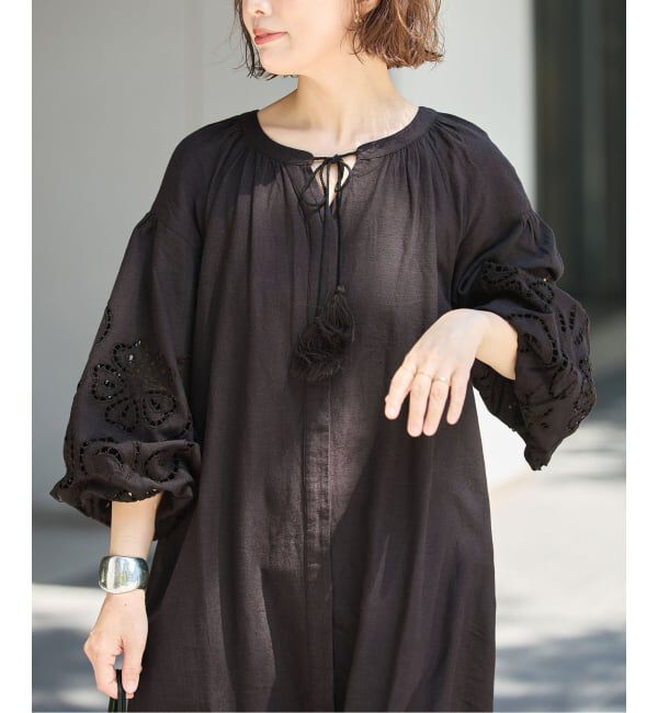 journal standard L'essage「《追加》カットワークエンブロイダリーワンピース」|ワンピース|