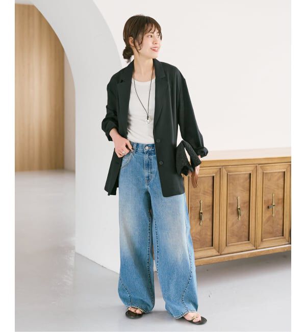 Spick and Span「《手洗い可》ハイブリッドリネンジャケット」|テーラードジャケット|