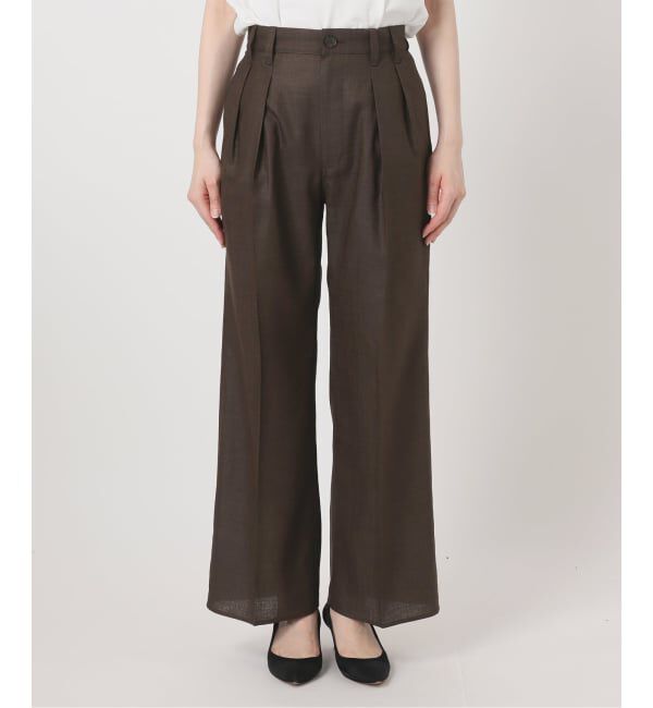 Spick and Span「《セットアップ可》ライトドライクロスパンツ」|スラックス|