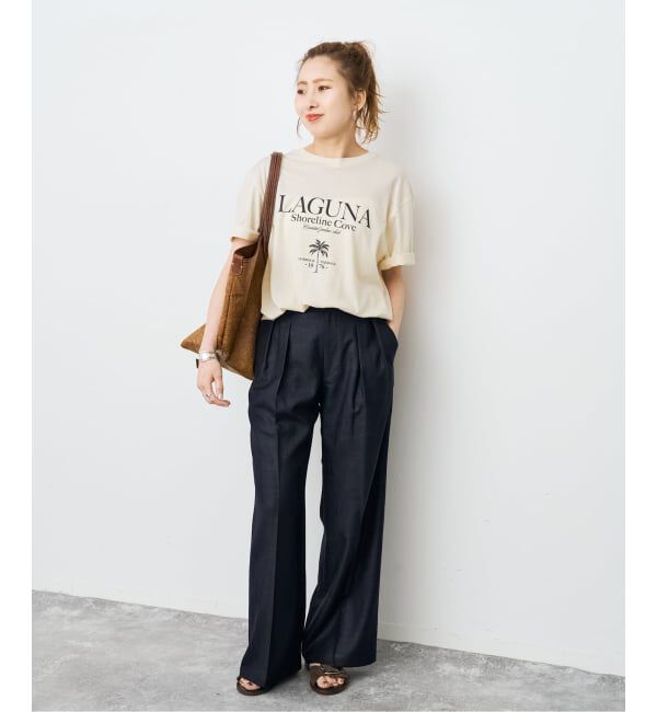 Spick and Span「《セットアップ可》ライトドライクロスパンツ」|スラックス|