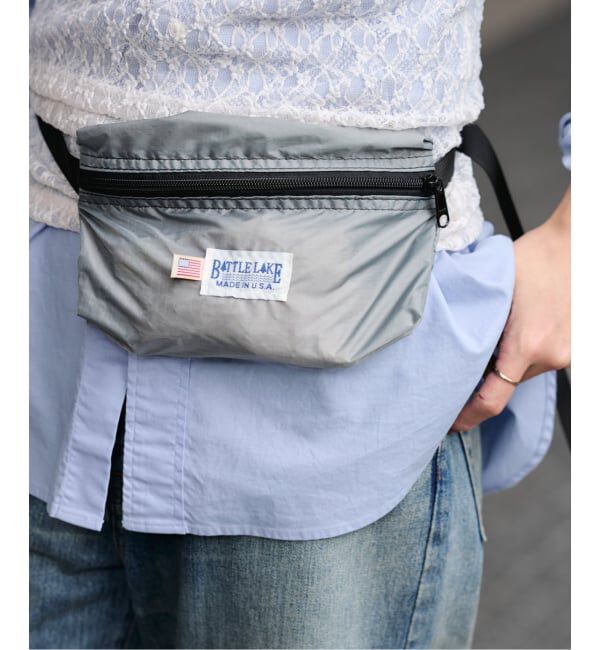 FRAMeWORK「≪追加≫BATTLE LAKE 別注RIP STOP NYLON ウエストBAG」|ショルダー・メッセンジャー|グレーB