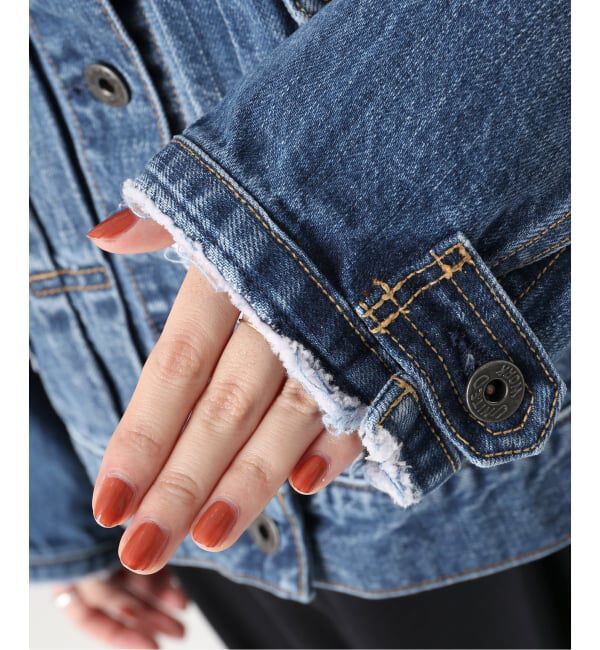 Spick and Span「《WEB限定 / 予約》5 1/2 2ND-LINE CROP ジャケット」|デニムジャケット|