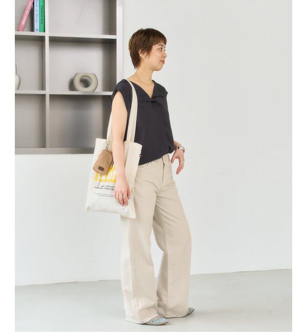  「《予約》La Hutte/ラユット yellow box logo tote」|トートバッグ|