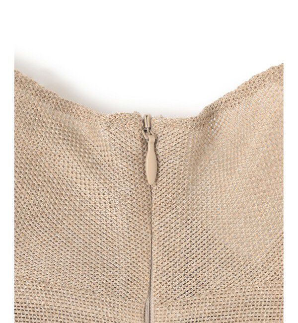 BEIGE,「【洗える・吸水速乾・防シワ・eclat 7・8月号掲載】LIATRIS / オフタートルノースリーブワンピース」|ワンピース|
