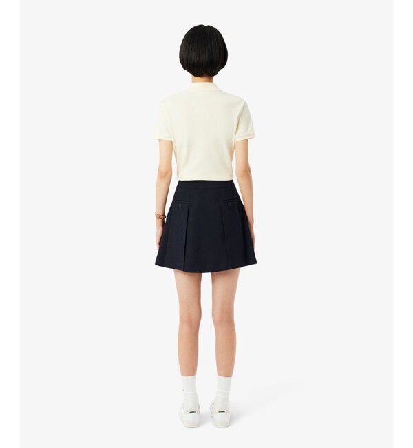 LACOSTE「テニスプリーツ鹿の子地スカート」|スカート|