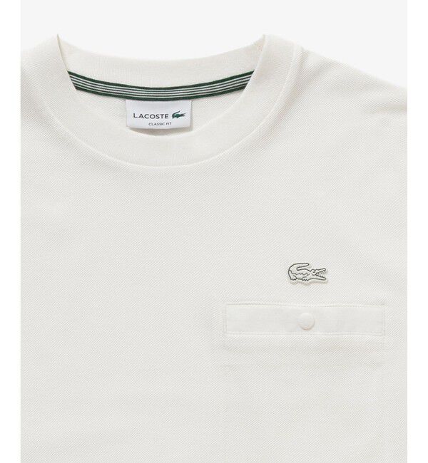 LACOSTE「グログランポケットワントーンTシャツ」|Tシャツ・カットソー|